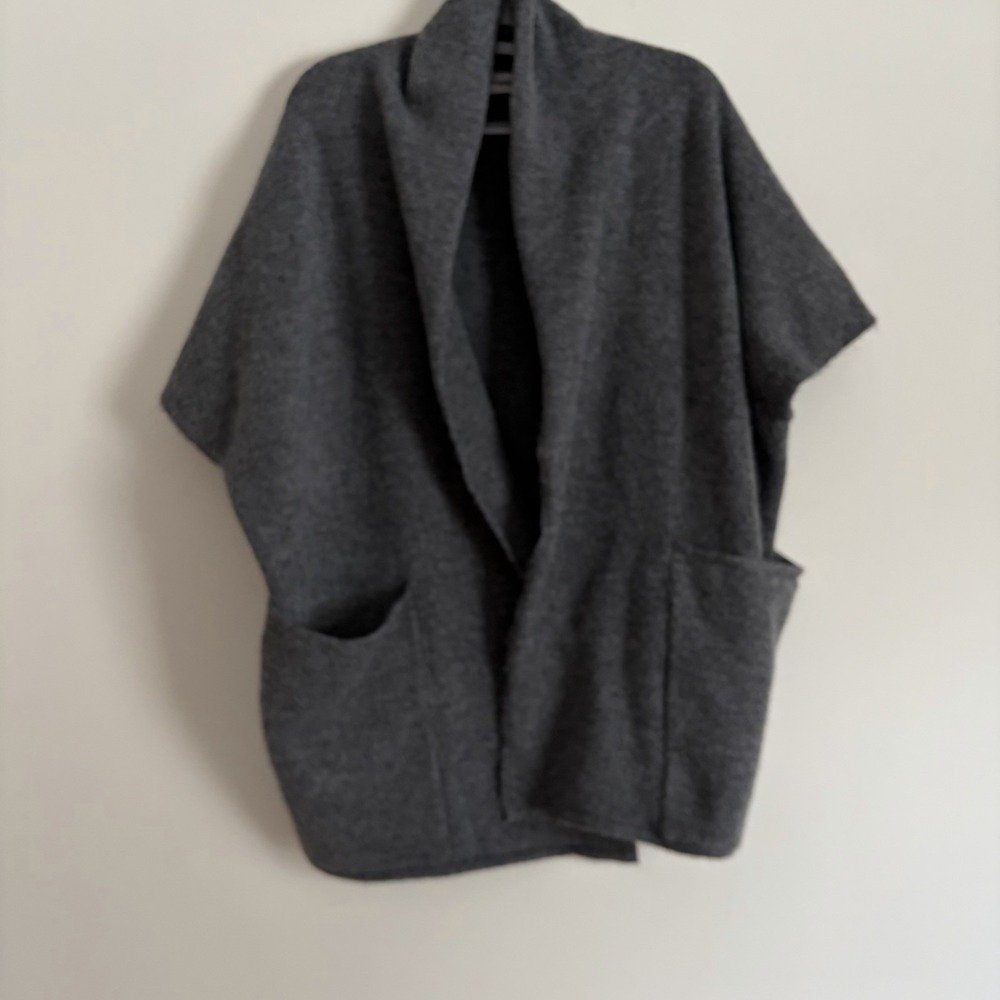 Free People Whistler Collared Shawl Kimono‎ Sweater Cardigan OS Wool Blend